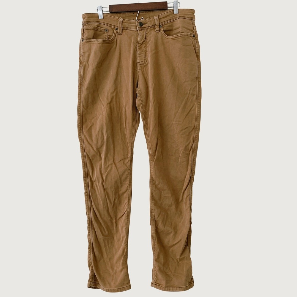 DU/ER N2X Relaxed Taper Pants Mens 34x32 Brown Stretch Odor Resistant MFNR1002